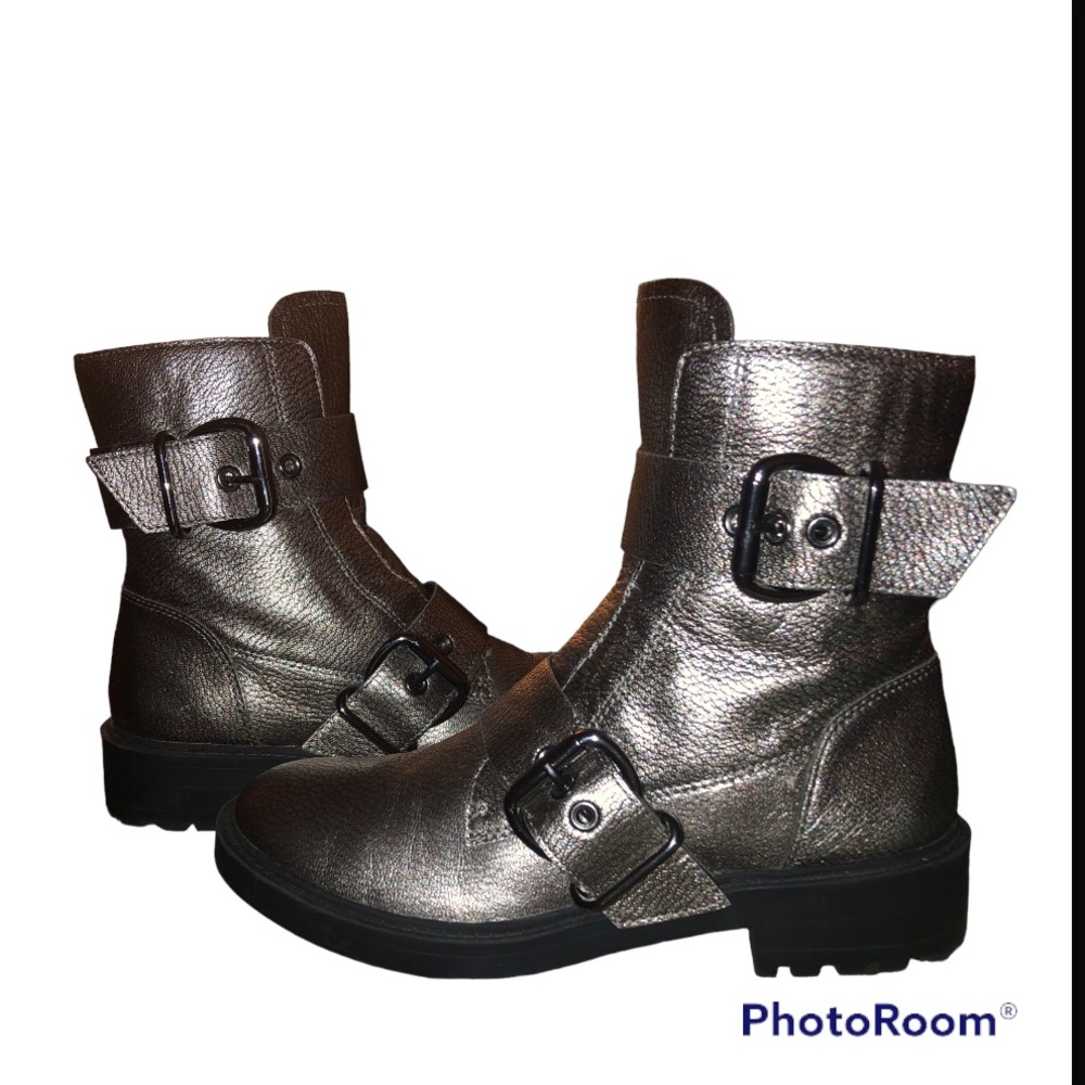Linea Paolo Teigan Moto Bootie Size 5 EUC